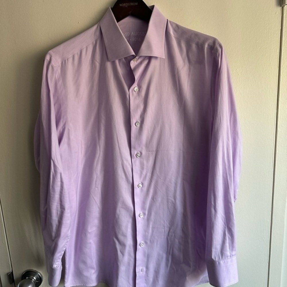 David August Bespoke Lavender Dress Shirt